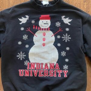 Indiana University Snowman Sweater